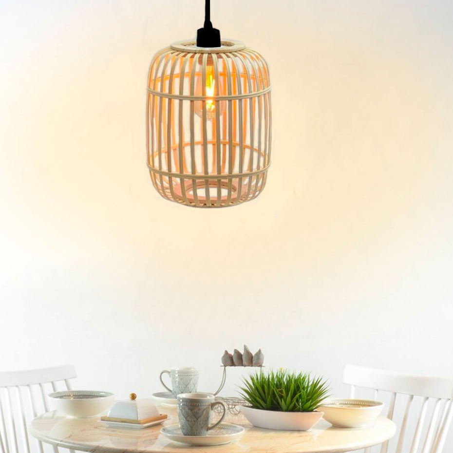 Suspension en bambou ronde 25x25x30cm