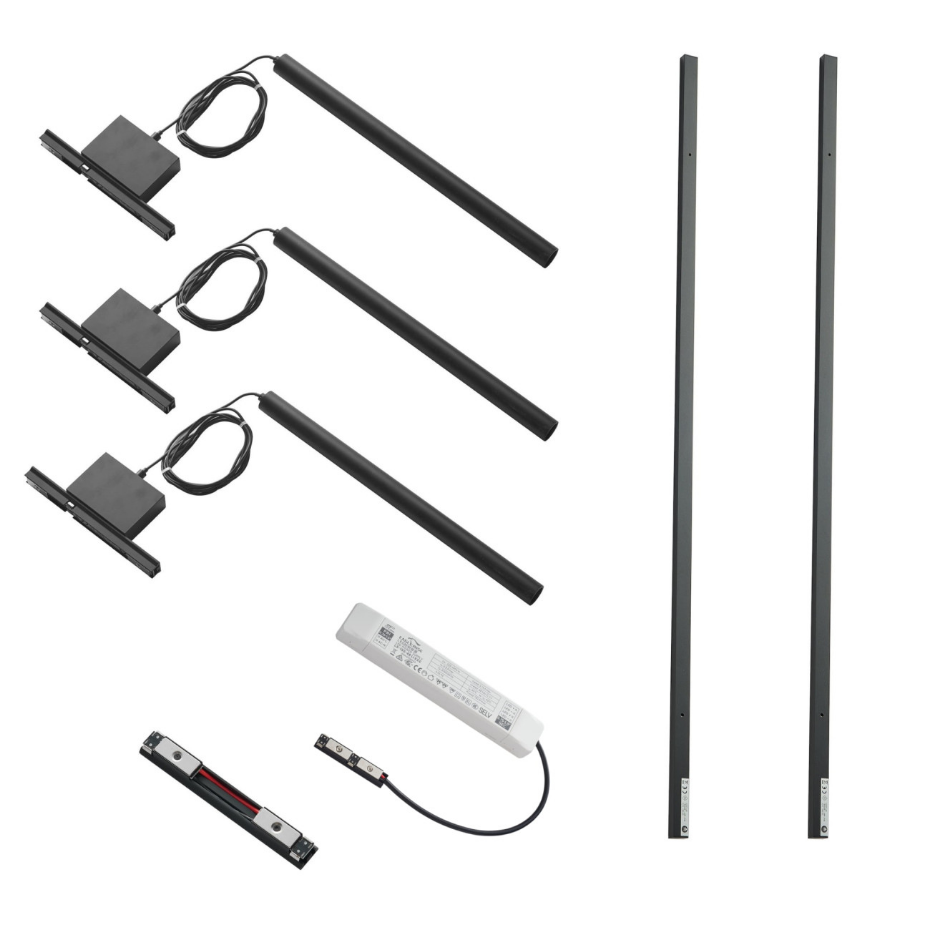 Kit rail magnétique 9W suspensions - LYNE