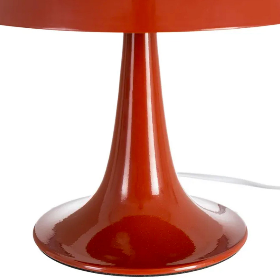 Lampe à poser champignon métal terracotta 25x25x27.5cm