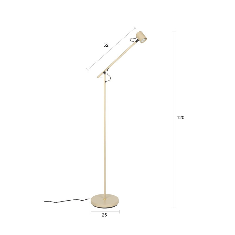 Lampadaire design en métal scandinave, AERO