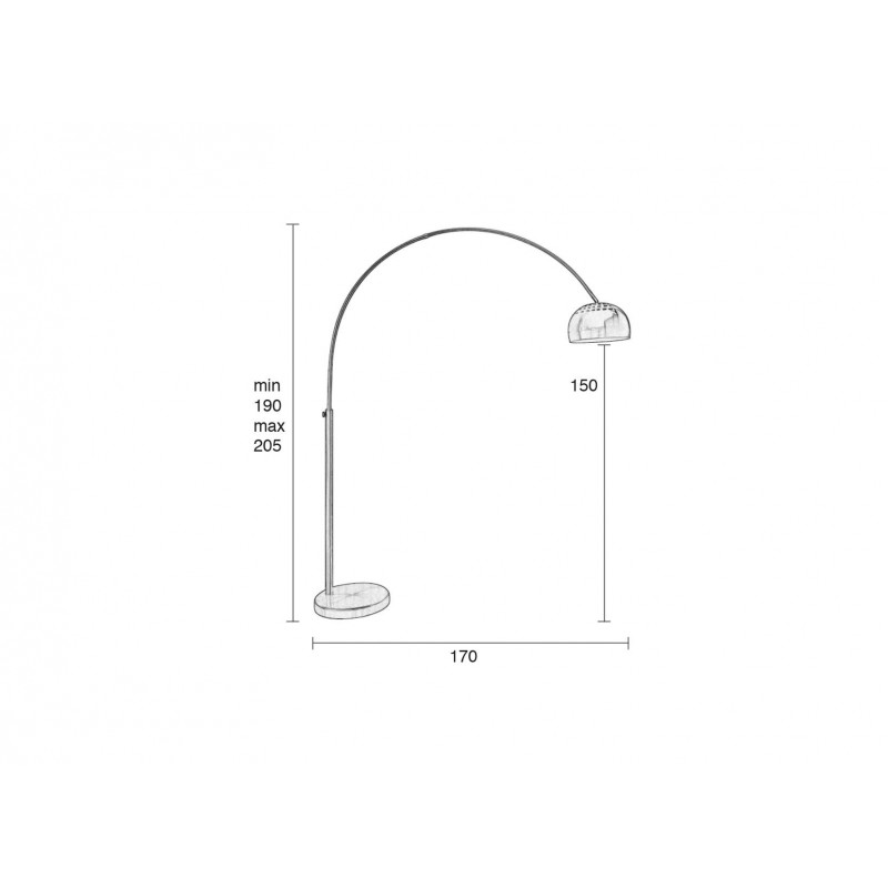 Lampadaire arc design- BOW