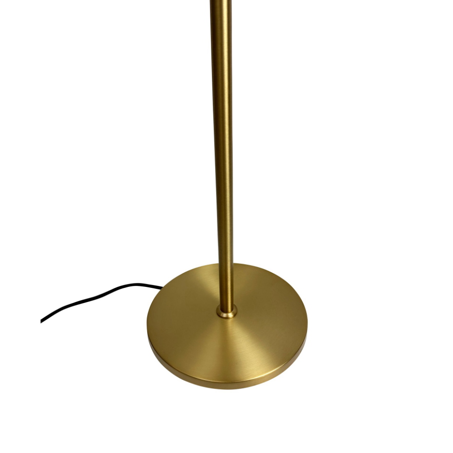 Lampadaire en Métal, noir et laiton OULU