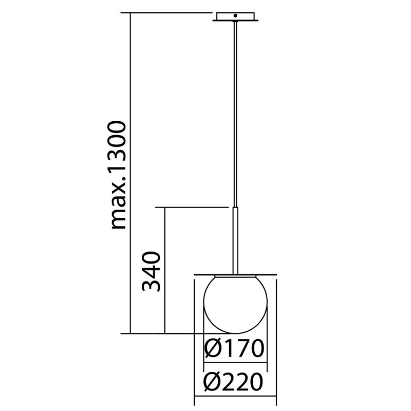 Suspension Salle De Bain Verre Et Noir Mat Ip44 Alix