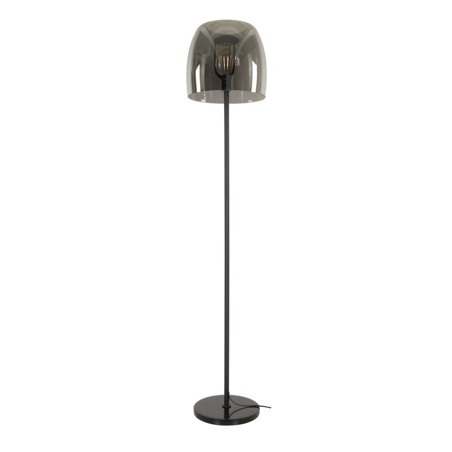 Lampadaire en verre fumé gris NIAGARA