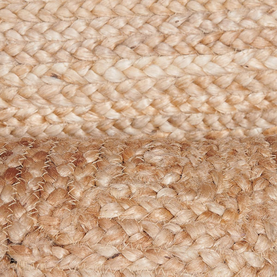 Tapis en jute fait à la main motif uni NATURE