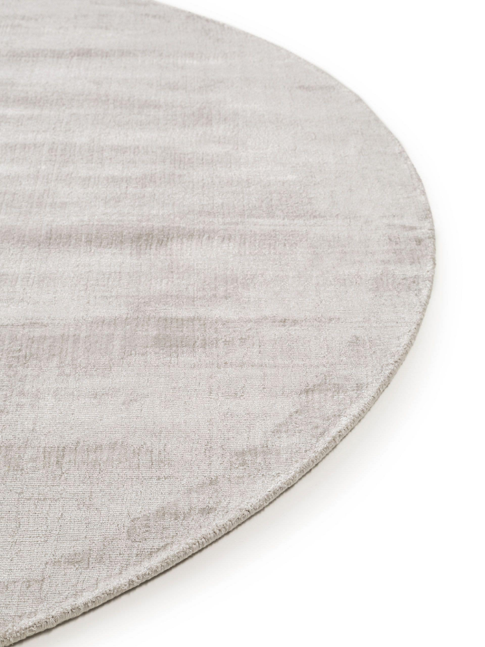Tapis rond en viscose tissé main NOVA