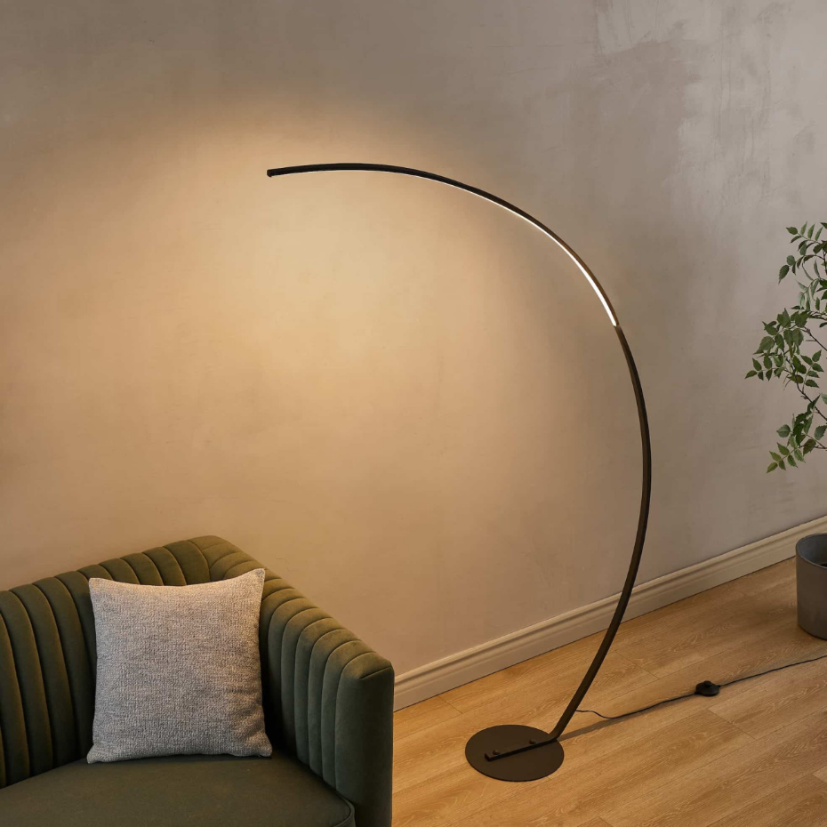 Lampadaire LED design incurvé - THALIA