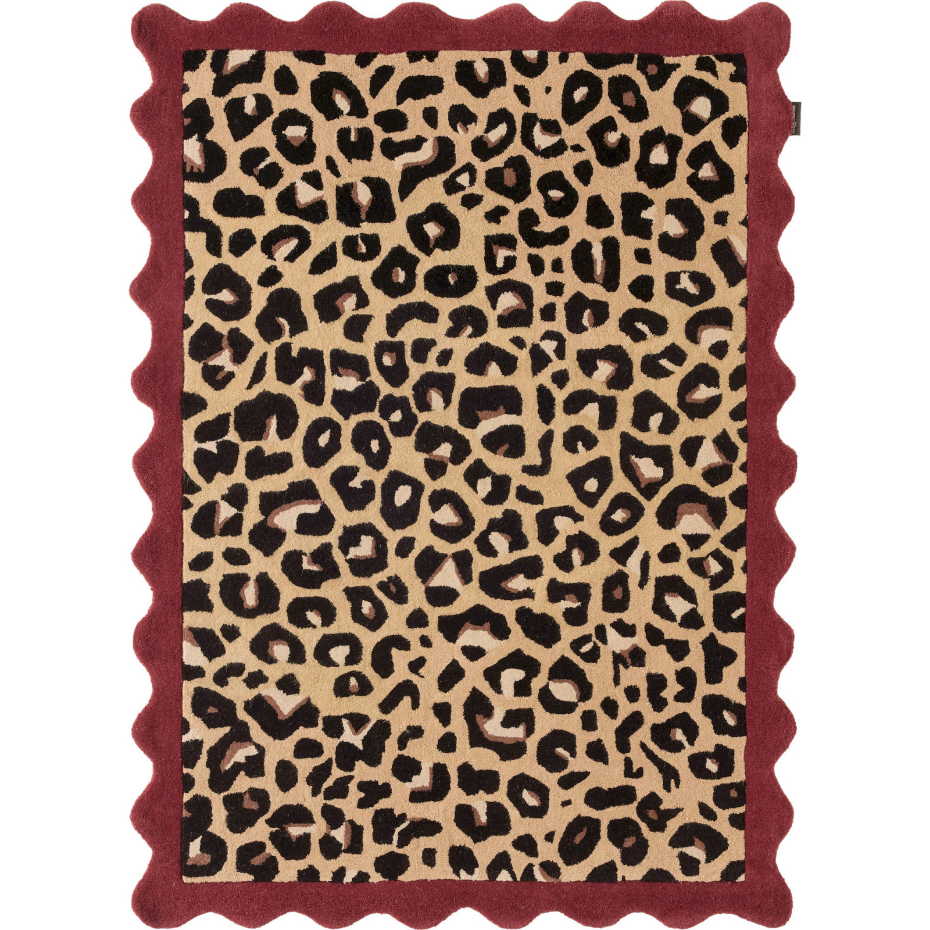 Tapis rectangulaire en laine et coton Âme fauve