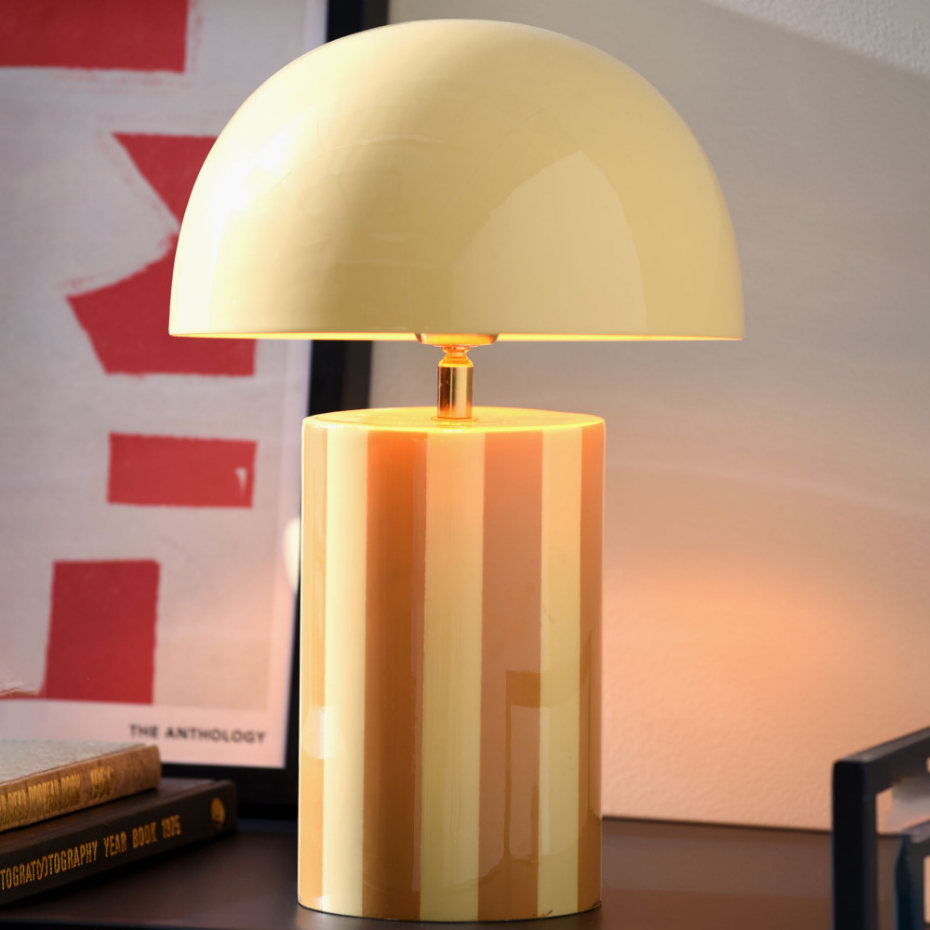Lampe à poser champignon en métal- RAYADO