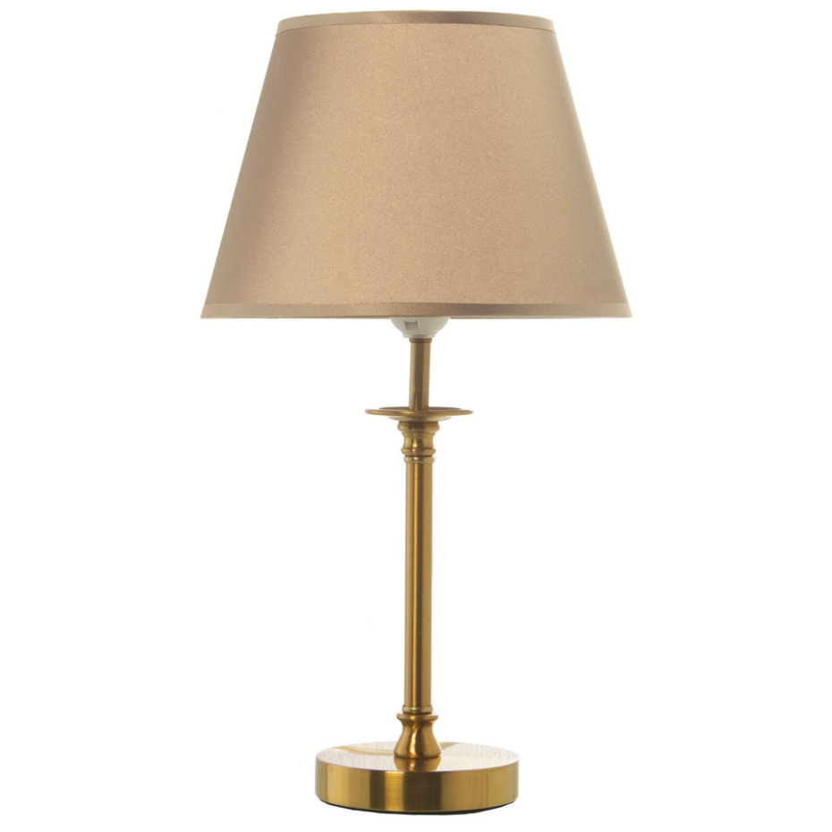 Lampe à poser classique ronde métal doré 25x25x45cm