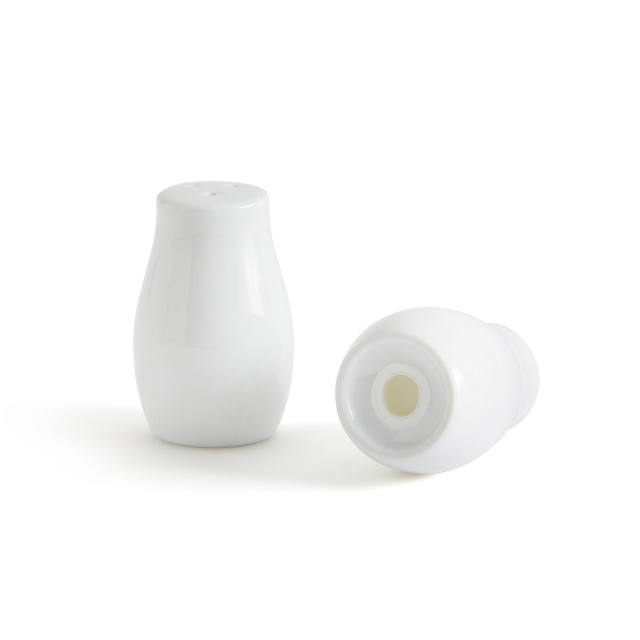 Set salière + poivrière, porcelaine, Atola