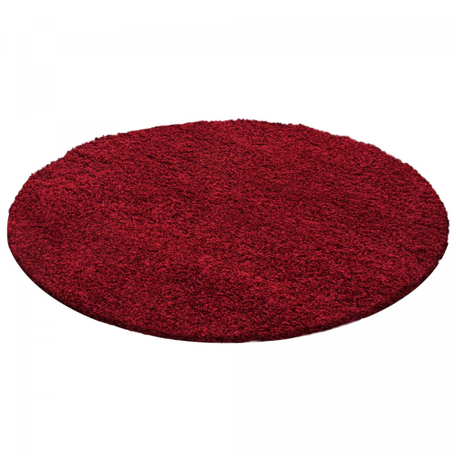 Tapis poils longs shaggy tissé motif uni UNI L
