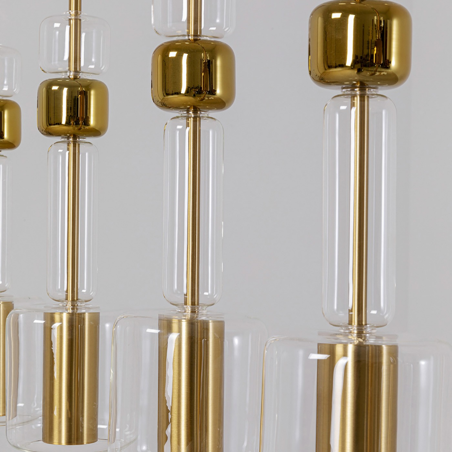 Suspension en verre et acier, CANDY BAR