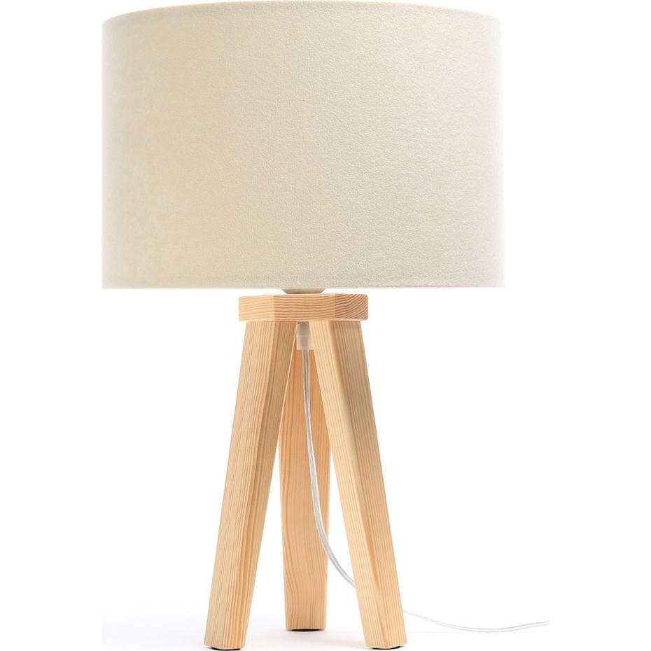 Lampe de chevet en bois Glamour