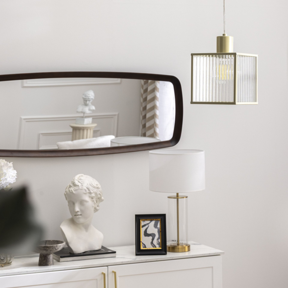 Suspension en verre transparent, GLADYS