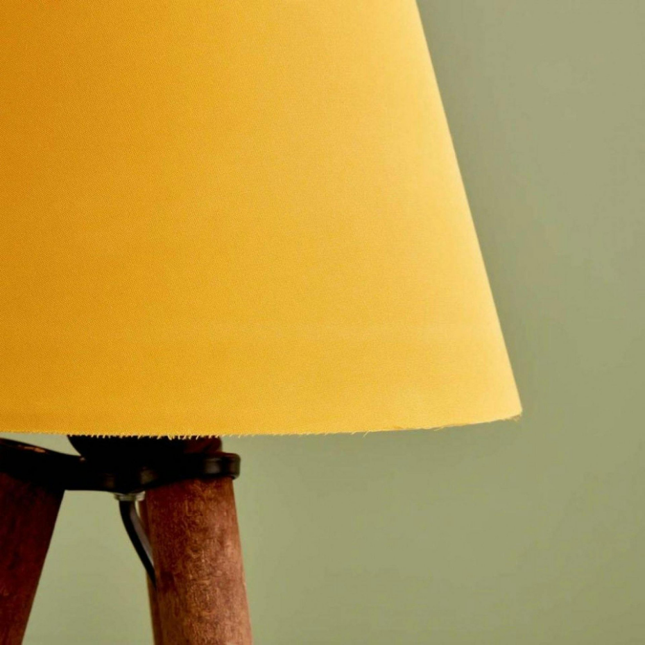 Lampe de chevet trépied bois KILIS