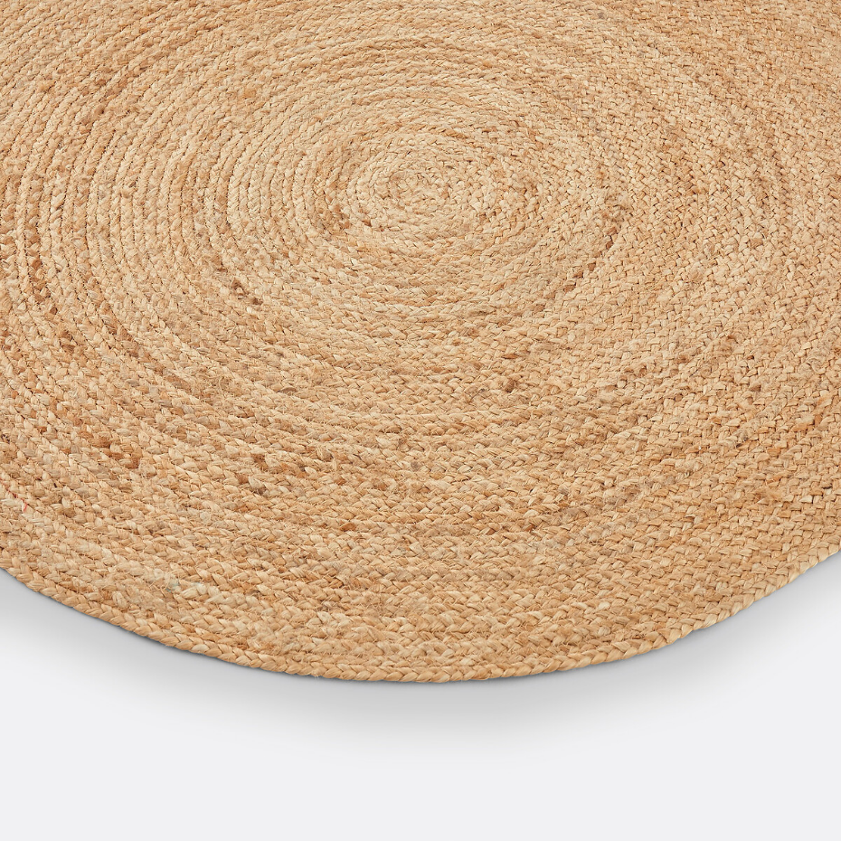 Tapis en jute, Aftas, Ø100 cm