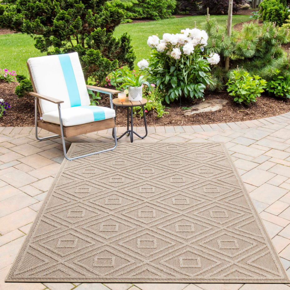 Tapis intérieur extérieur à motif graphique PATARA