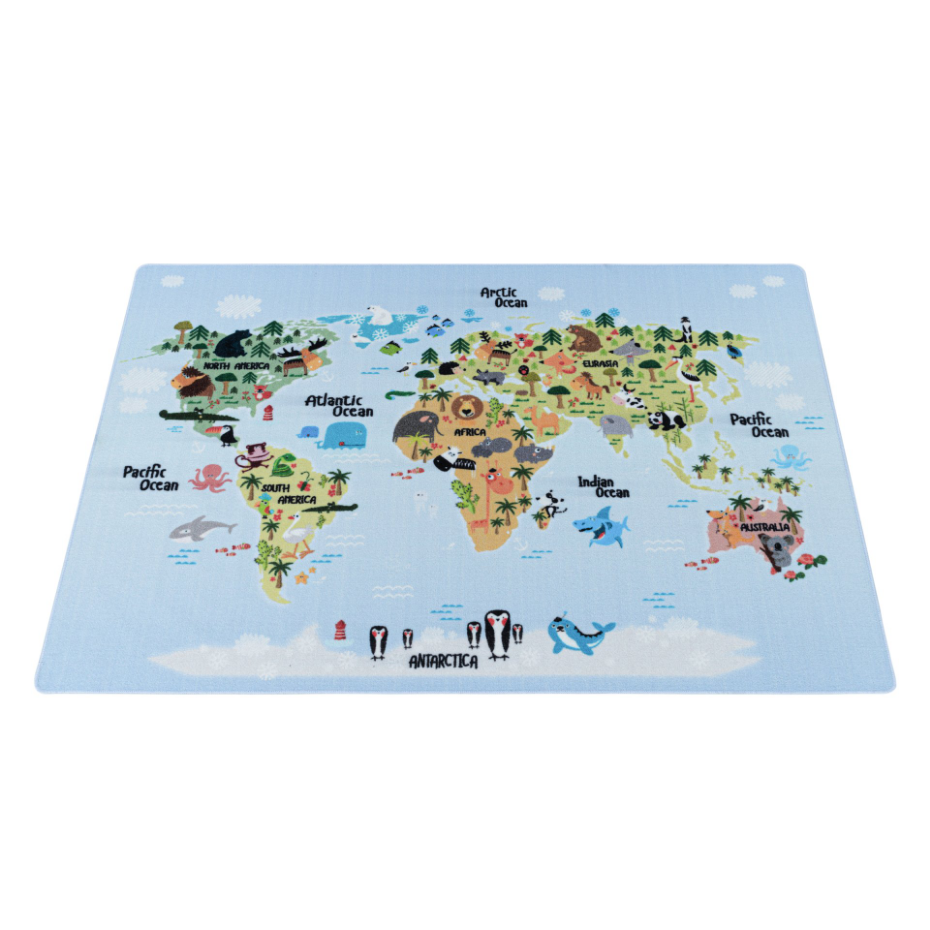 Tapis enfant carte du monde PLAY
