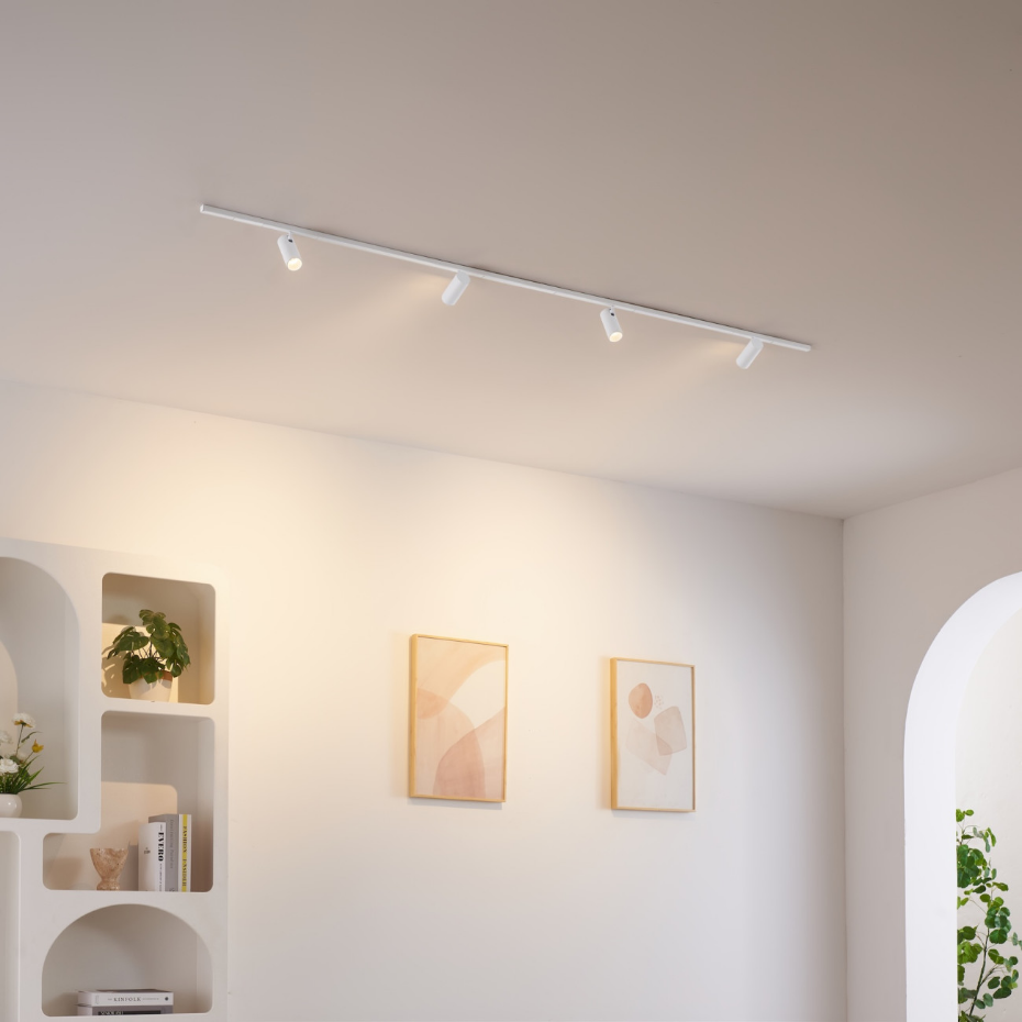 Kit 2 rails + 4 spots LED orientables - LYNE