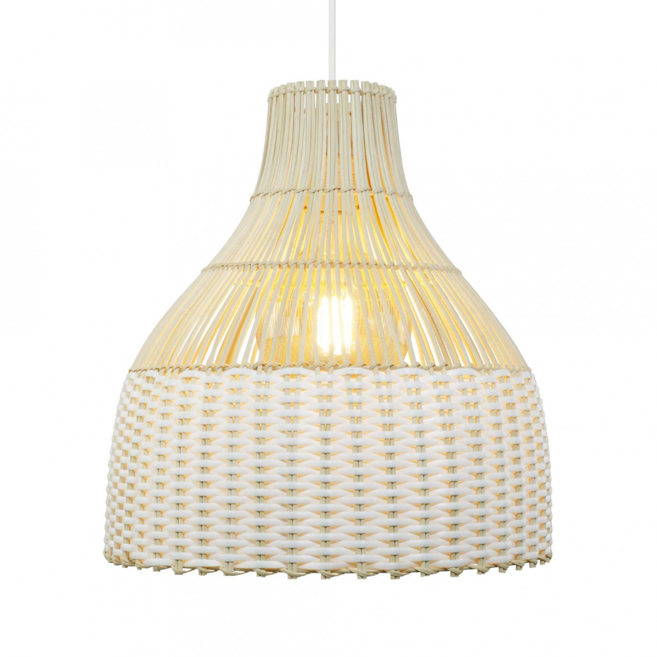 Suspension bicolore en rotin, SKIPP