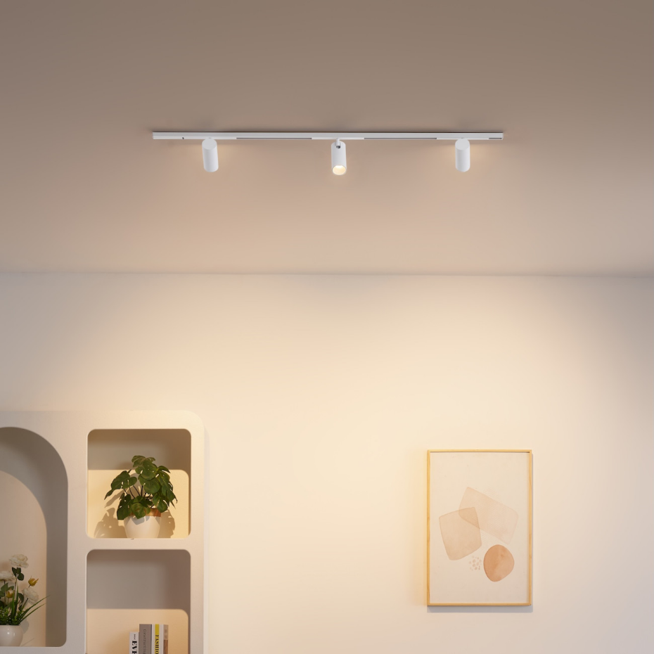 Kit rail 3 spots LED orientables - LYNE