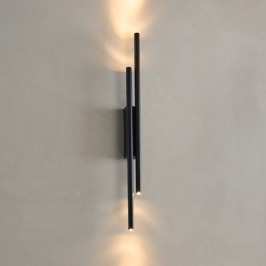 Applique LED noire épurée en aluminium - GALI