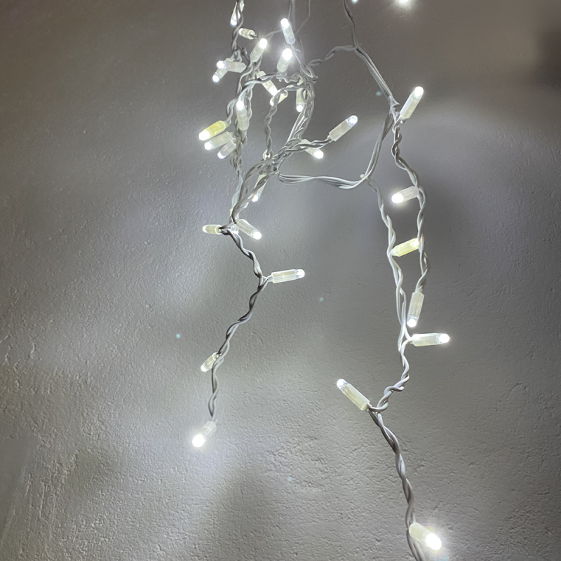 Guirlande Pro Stalactite 10m Blanc Froid Fixe 360 Leds 230v