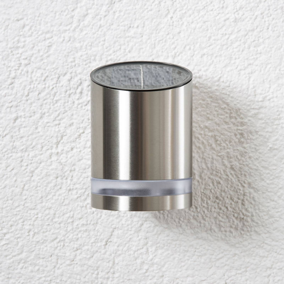 Lampe solaire extérieure en inox moderneLED