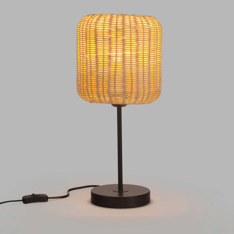 Lampe design en rotin bohème, CORTIC