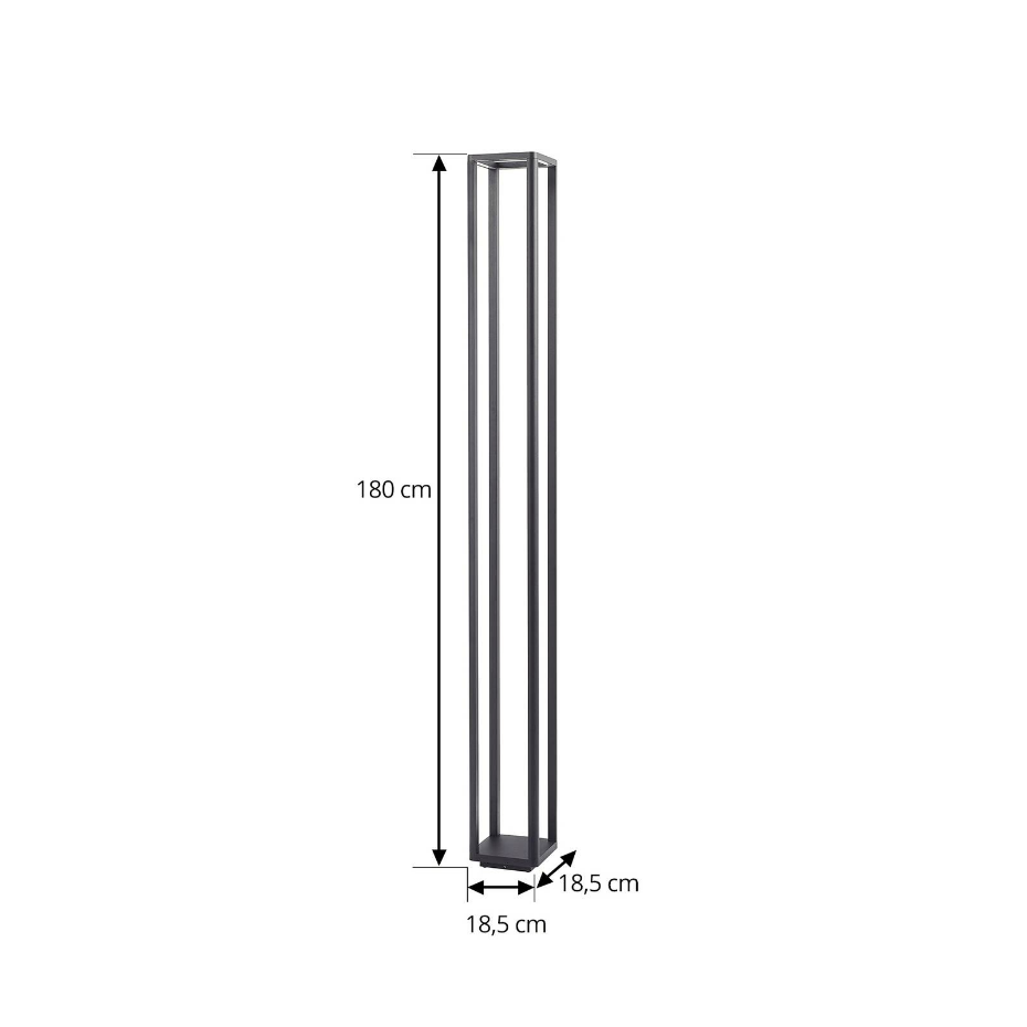 Lampadaire extérieur en aluminium moderneLED
