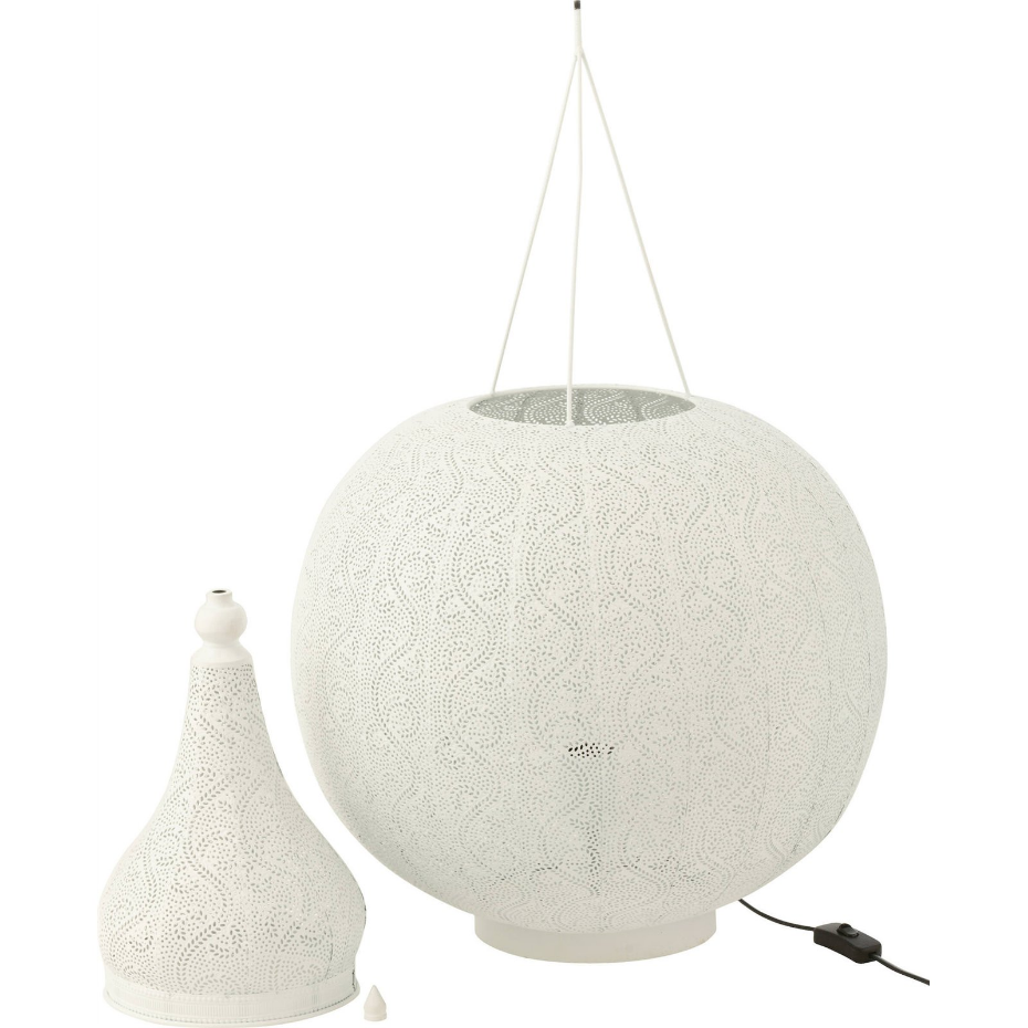 Lampe orientale en métal forme organique