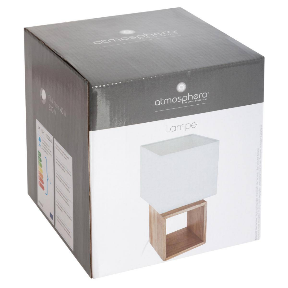 Lampe en bois cube POJO