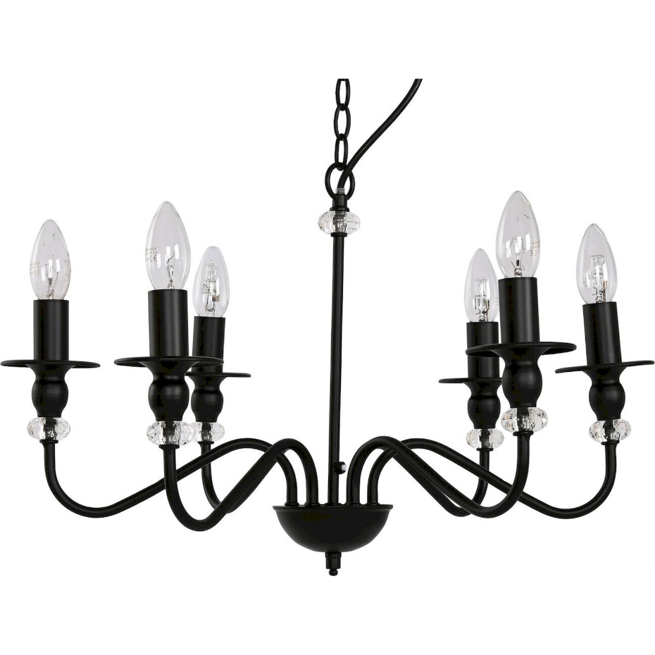 Lustre rond en métal style vintage