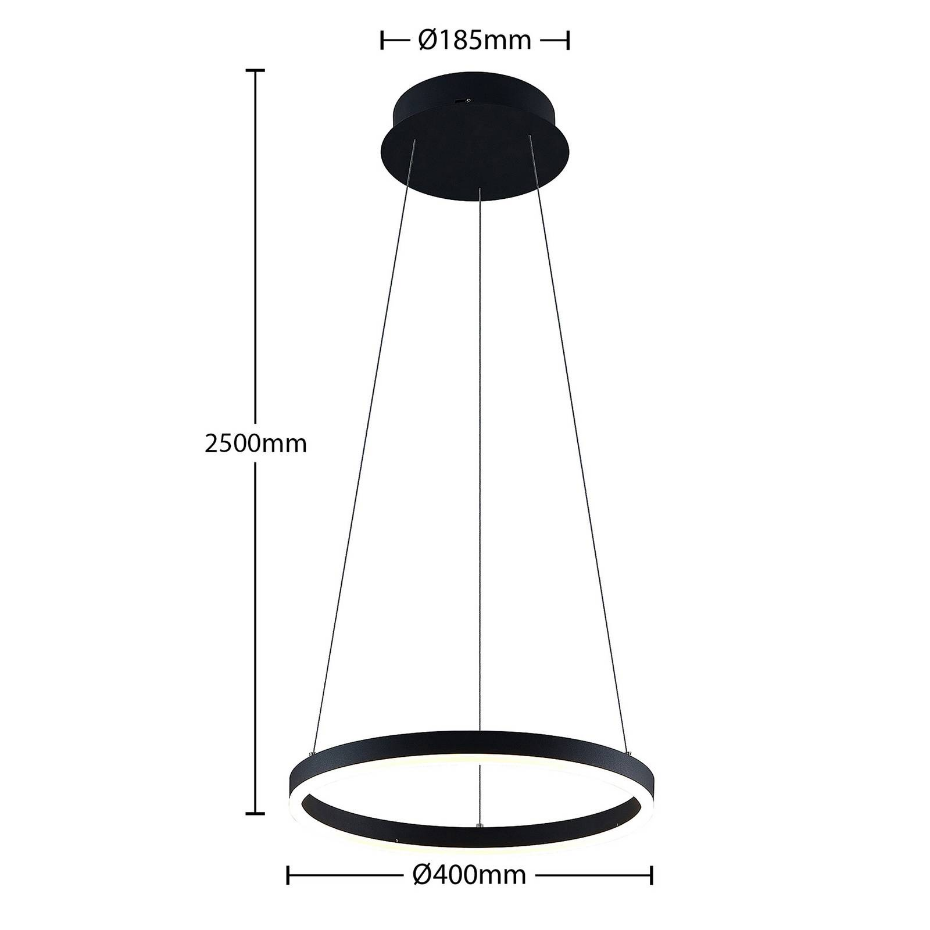 Suspension en métal moderneLED, Albiona