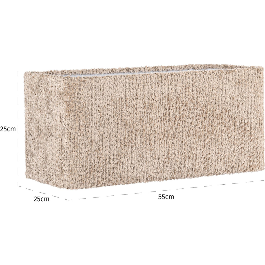 Abat-jour rectangulaire en polyester