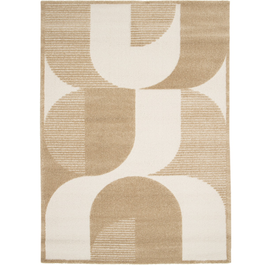 Tapis salon à reliefs doux à relief géométrique  DESIGN OPTIQUE