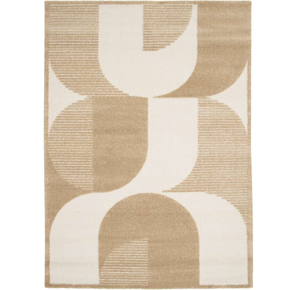 Tapis salon à reliefs doux à relief géométrique  DESIGN OPTIQUE