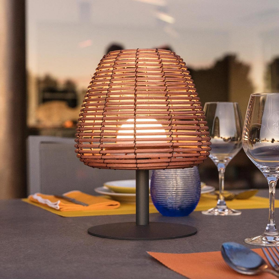 Lampe de table sans fil STANDY MINI BOHEME H25cm