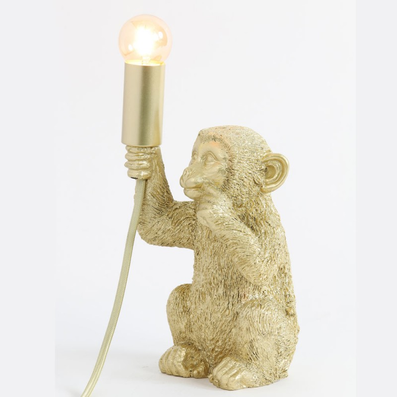 Lampe De Table Singe Or Mat
