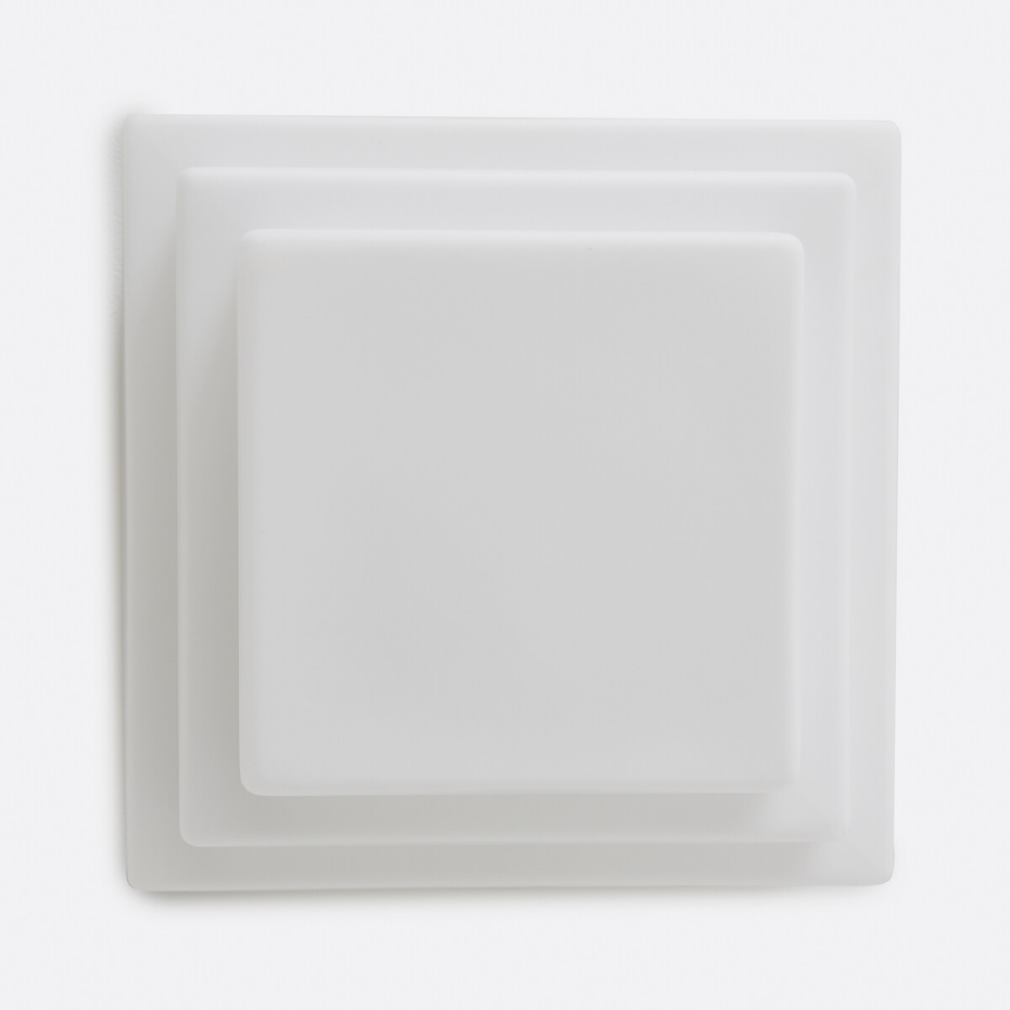 Plafonnier ou applique, en verre opalin, largeur 27,5 cm, DECAR