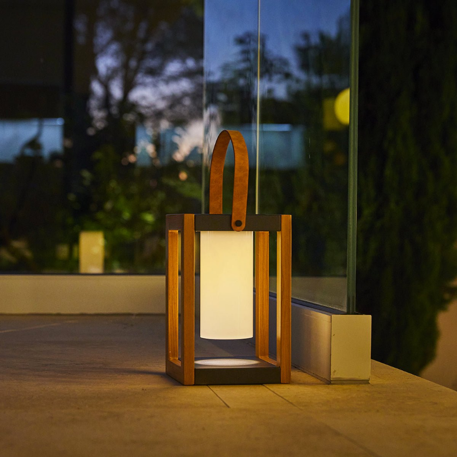 Lanterne solaire et rechargeable SERAPHINA H32cm
