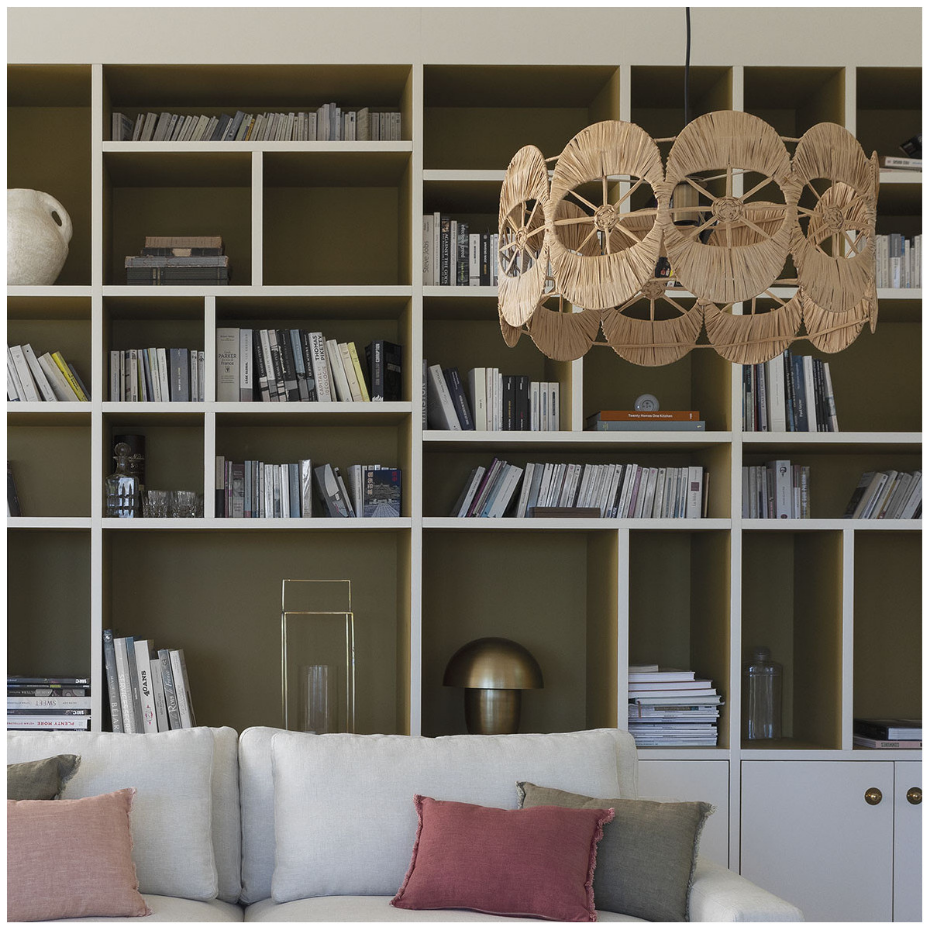 Suspension raphia naturel dia 60x30