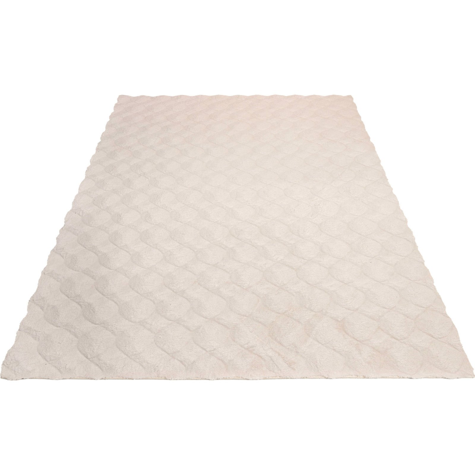 Tapis shaggy en polyester rectangulaire