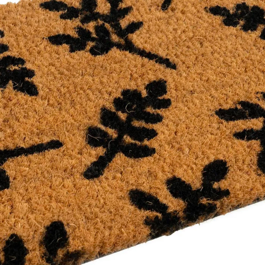 Paillasson coco long étroit acacia 75x25x1.5cm