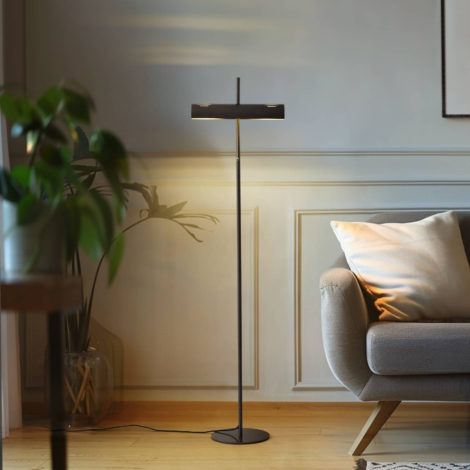 Lampadaire en métal moderne, Nysira