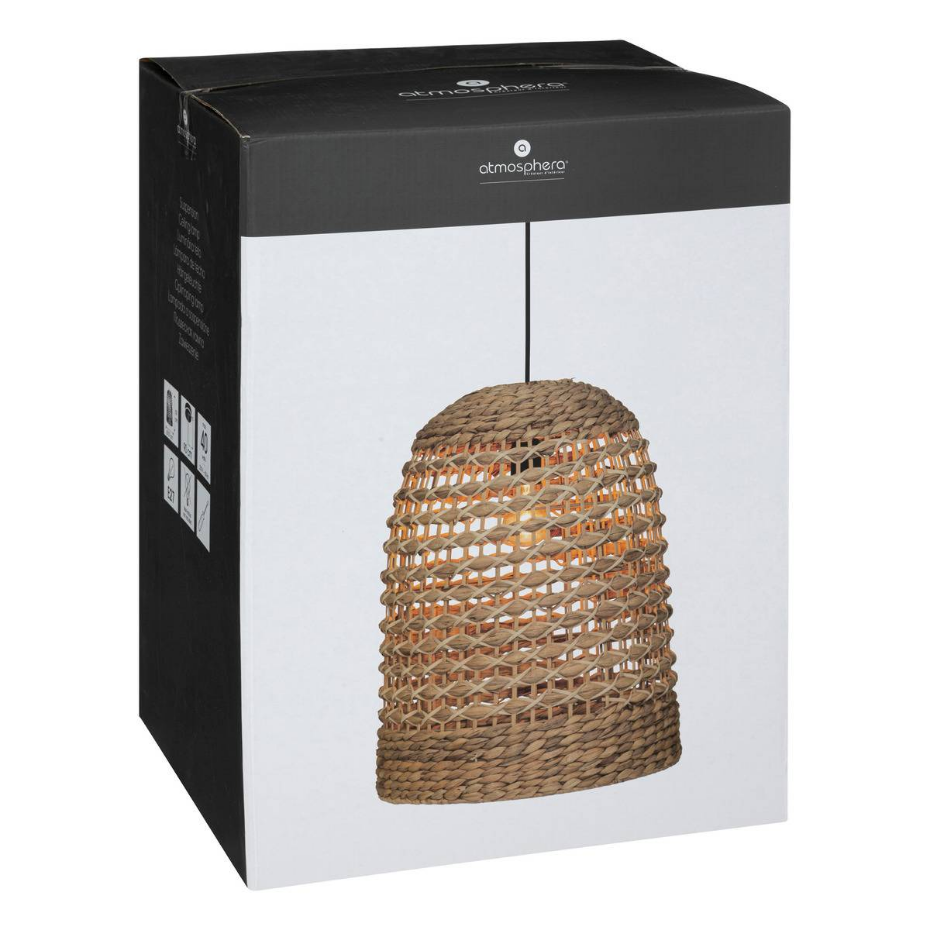 Suspension cloche rotin tressé SAND