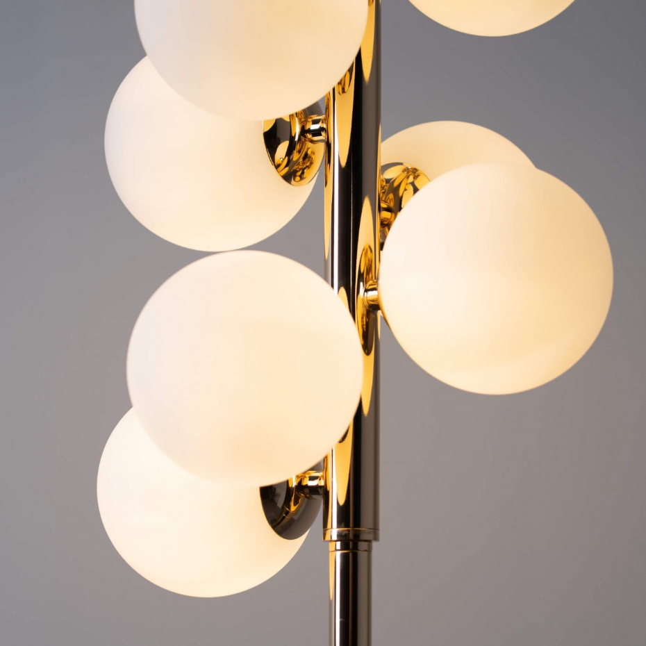Lampadaire à 12 sphères en verre - AMBROSIA