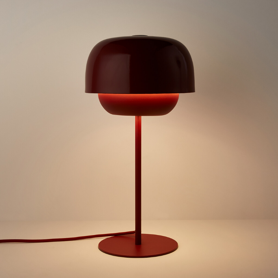 Lampe en métal fer coloré, Kinoko