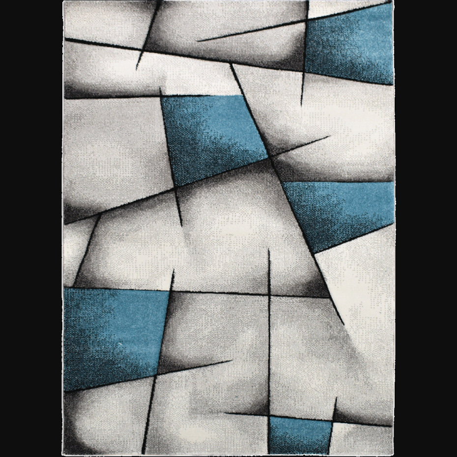 Tapis entrée tissé motif géométrique LYN8 ULTIMA